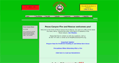 Desktop Screenshot of pecoscanyonfire.org